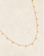 Lost Souls stainless steel 18ct gold plated mini heart charm necklace