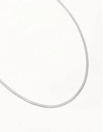 stainless steel silver plated omega chain in silver