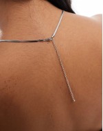 stainless steel silver plated omega chain in silver